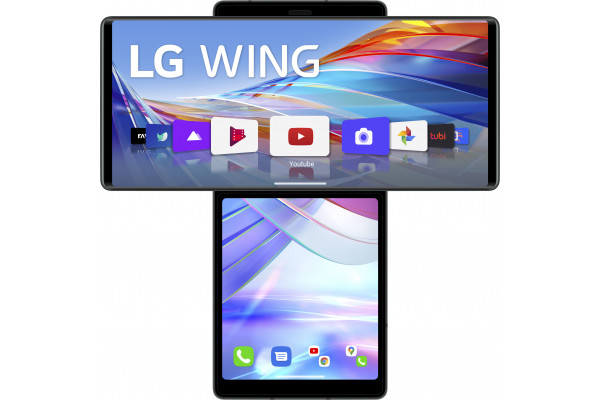 Smartphone Lg Wing 8Gb/ 128Gb/ 6.8'+3.9'/ 5G/ Gris