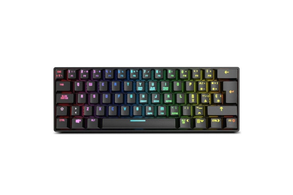 Teclado Gaming Mecánico Inalámbrico Krom Kluster/ Negro Teclados